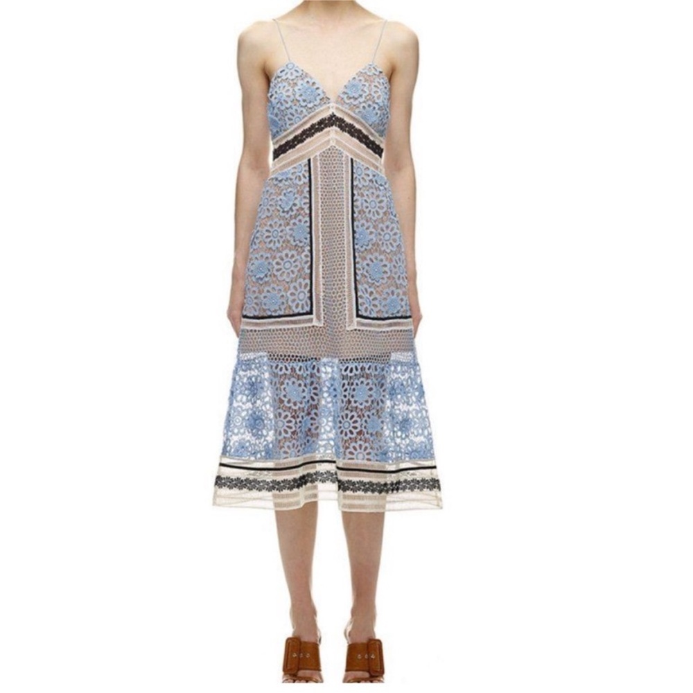 🪴 Like New SELF PORTRAIT lace/ eyelet dress